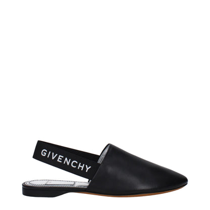 Givenchy Black Leather Mules