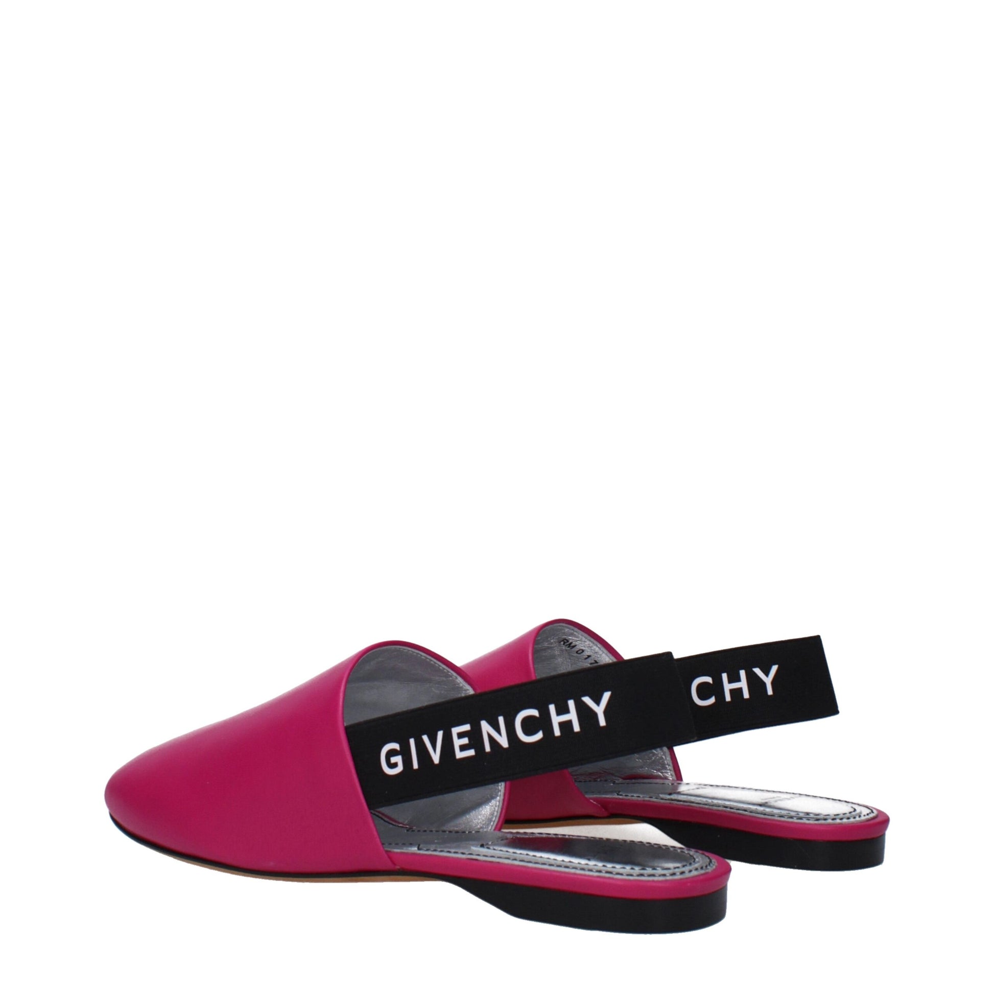 Givenchy Pink Leather Flat Sandals