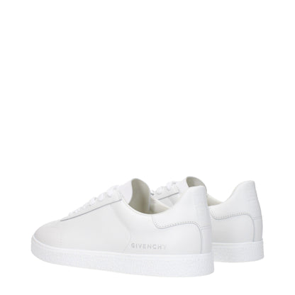 Givenchy White Leather Low Top Sneakers