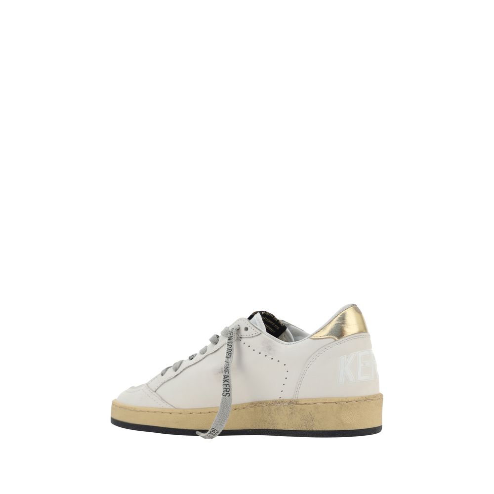 Golden Goose White Calf Leather Bos Taurus Sneakers
