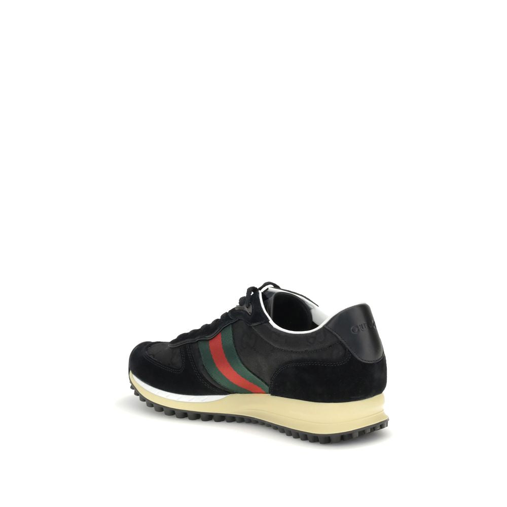 Gucci Black Polyamide Athletic Sneakers