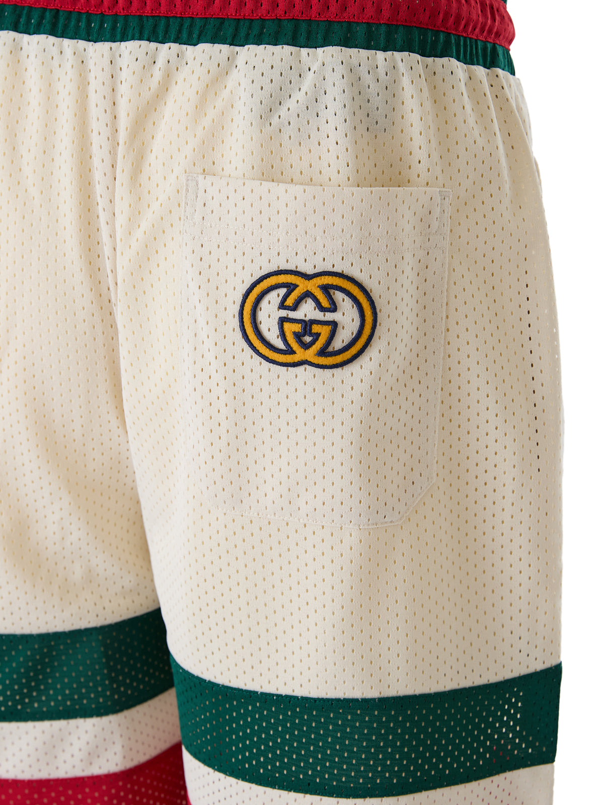 Gucci Cream polyester Logo Shorts