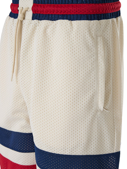 Gucci Cream polyester Logo Shorts