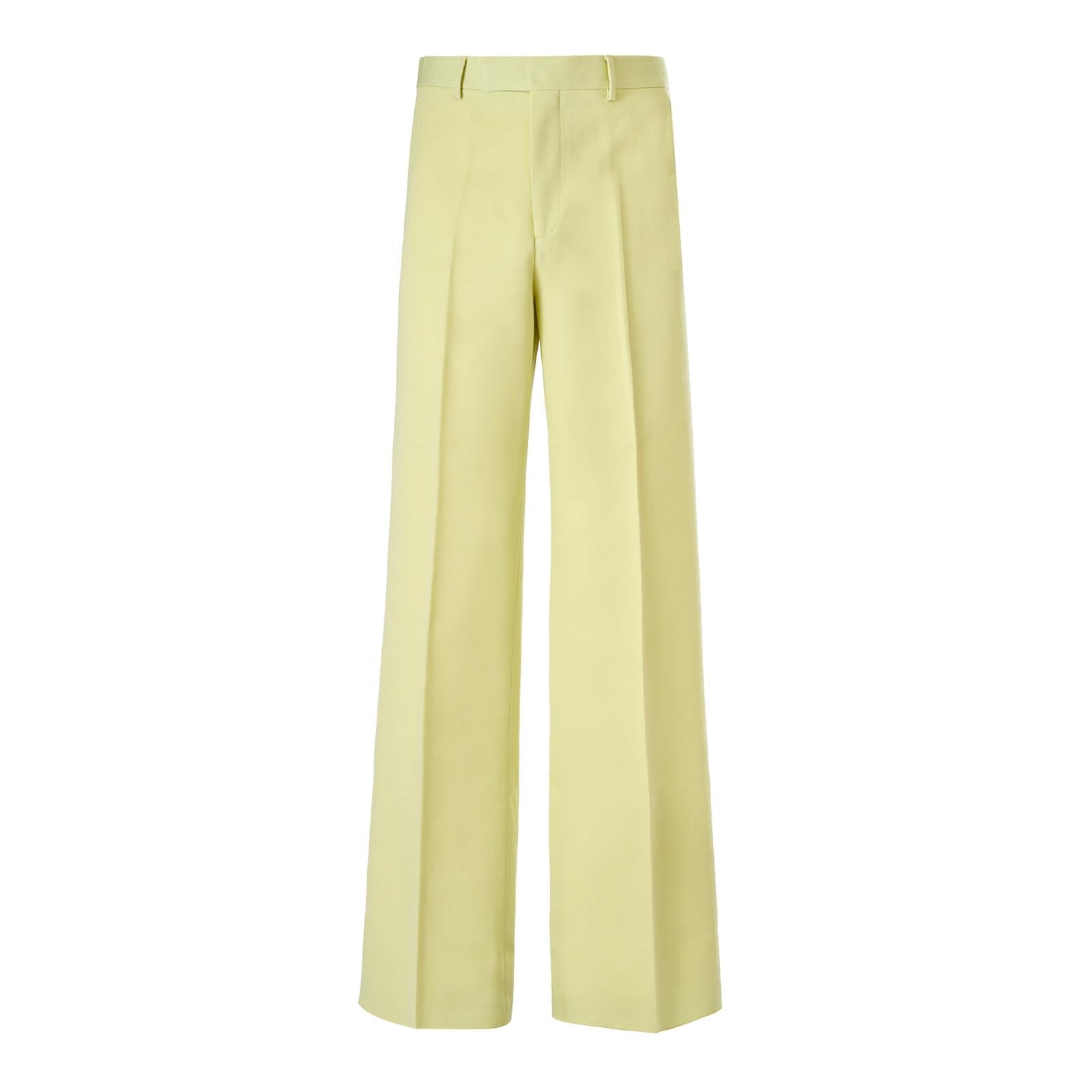 Gucci Lime Yellow Polyester Pants