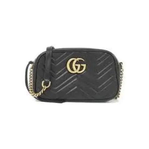 Gucci sort læder crossbody taske til dame