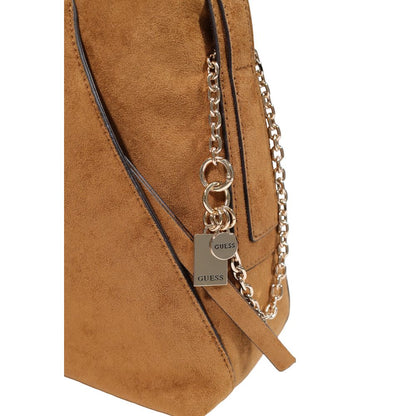 Guess Brown Polyester Handbag