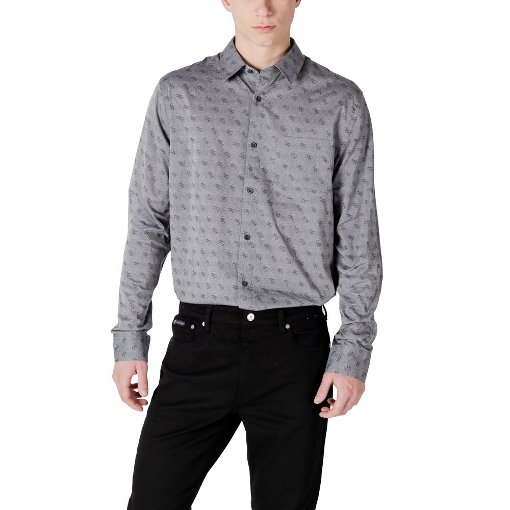 Guess Gray Cotton Shirt