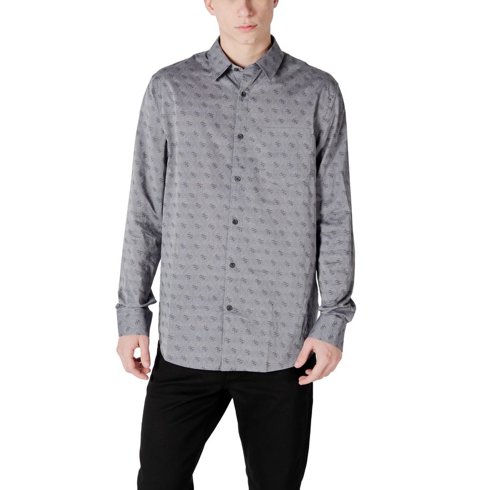 Guess Gray Cotton Shirt