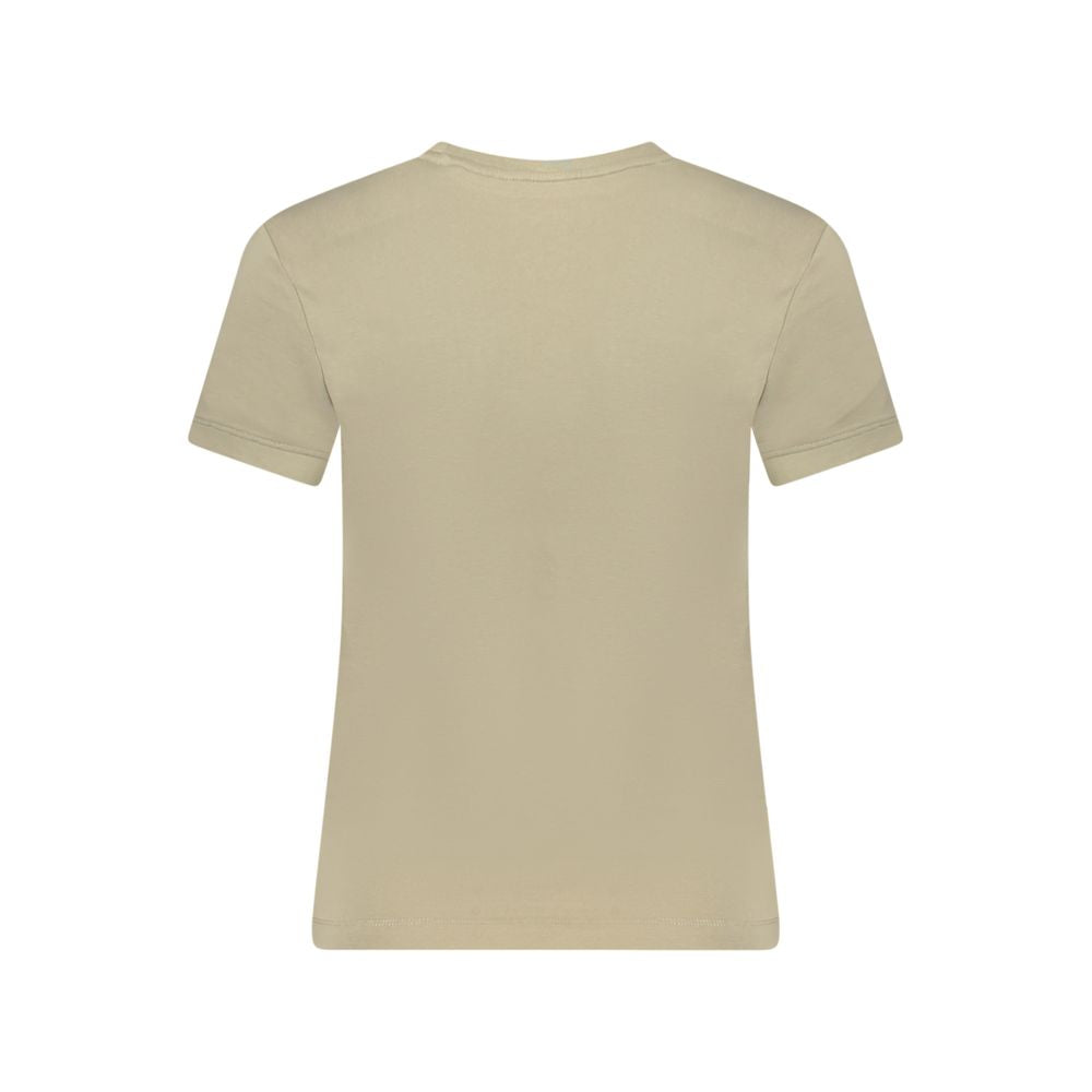 Guess Jeans Beige Cotton Tops & T-Shirt
