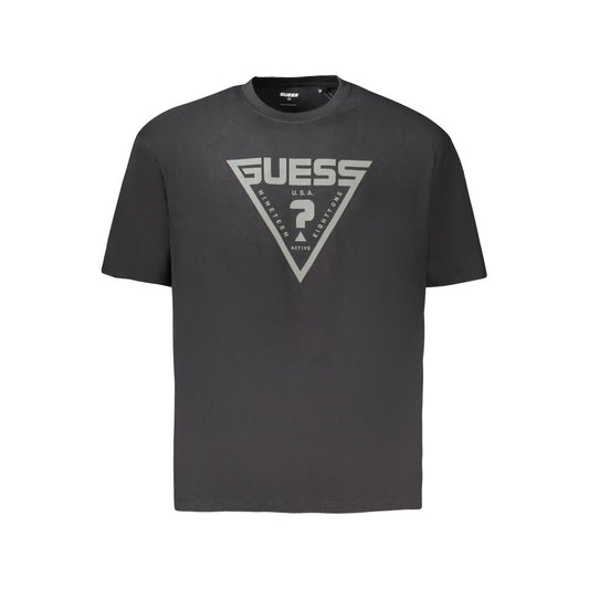Guess Jeans Black Cotton Men's T-Shirt