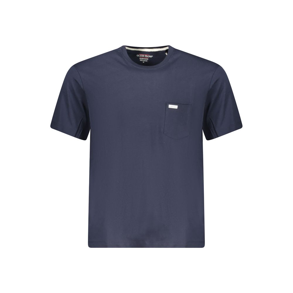 Guess Jeans Blue Organic Cotton Men T-Shirt