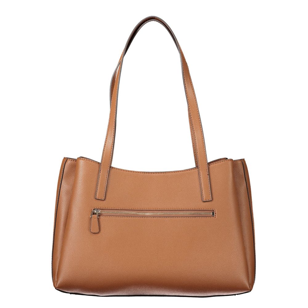 Guess Jeans Brown Polyethylene Handbag