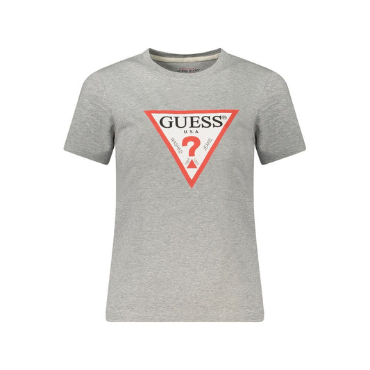 Guess Jeans Gray Cotton Tops & T-Shirt