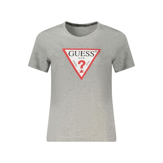 Guess Jeans Gray Cotton Tops & T-Shirt