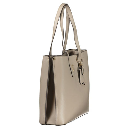 Guess Jeans Grigio Poliuretano Women's Handbag