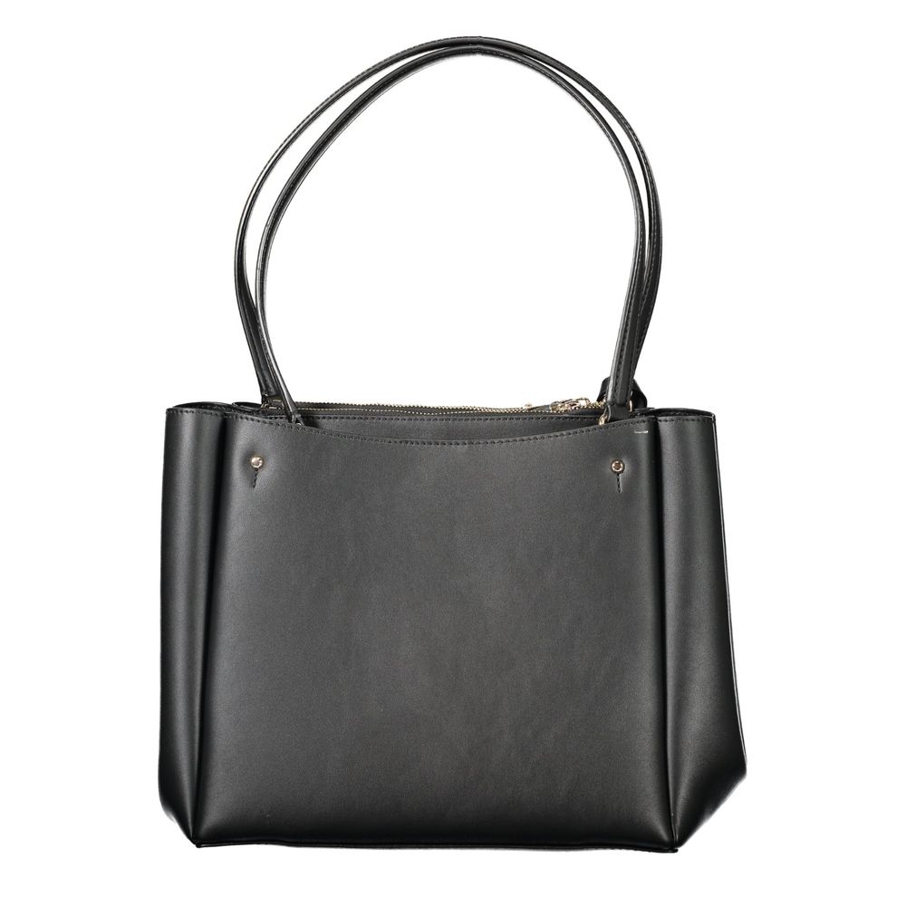 Guess Jeans Nero Poliuretano Women Handbag