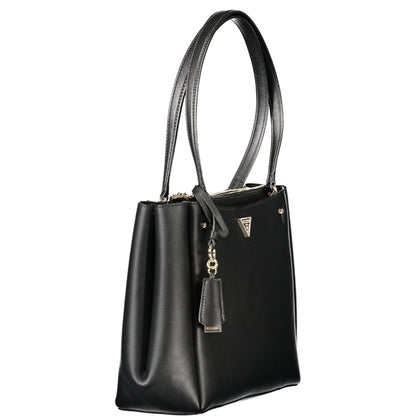 Guess Jeans Nero Poliuretano Women Handbag