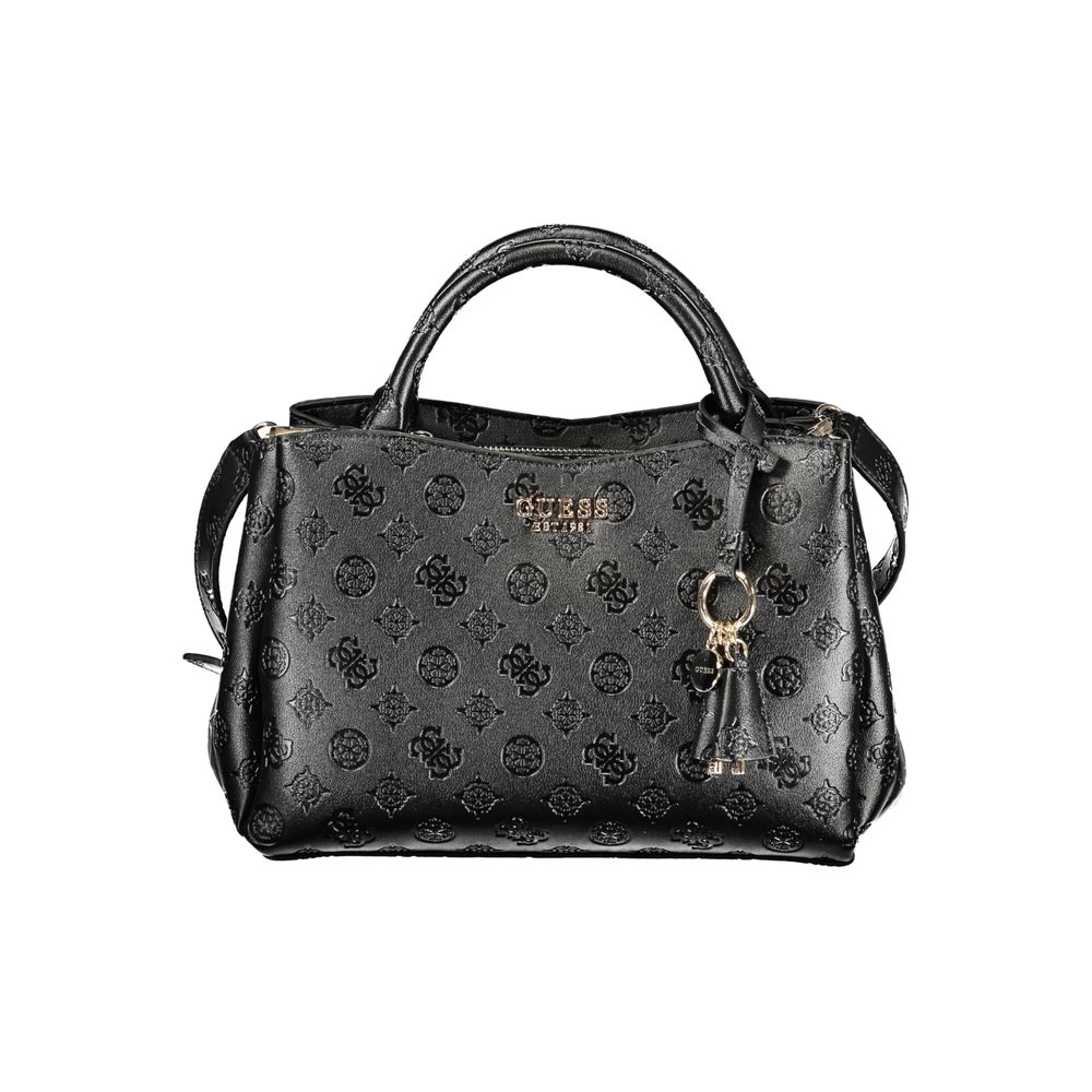 Guess Jeans Nero Poliuretano Women Handbag