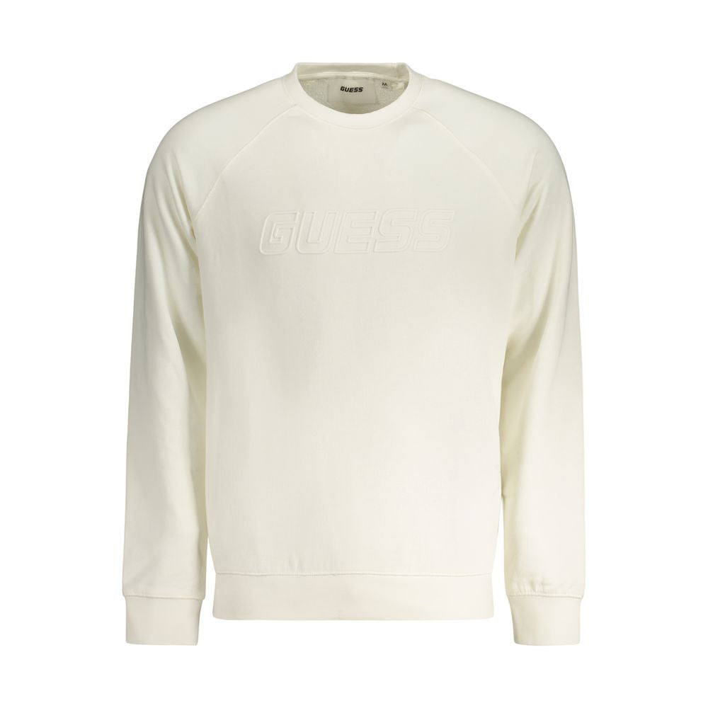 Guess Jeans White Cotton Men's Sweatshirt