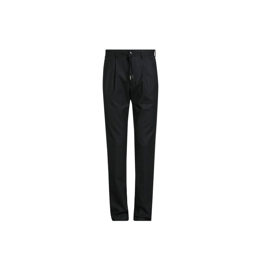 Herno Black Elastane Casual Pants