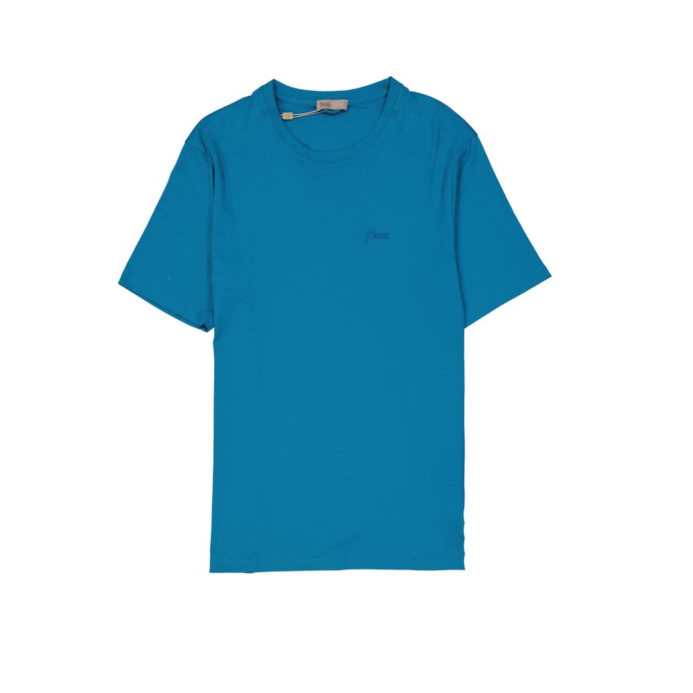 Herno Blue Cotton T-Shirt