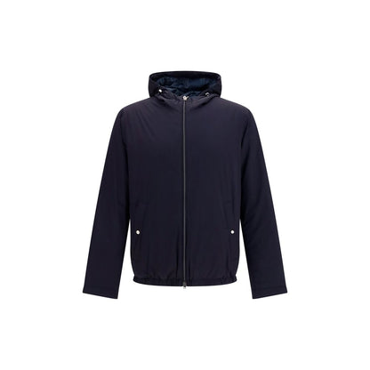 Herno Blue Goose Down Full-Length Jacket
