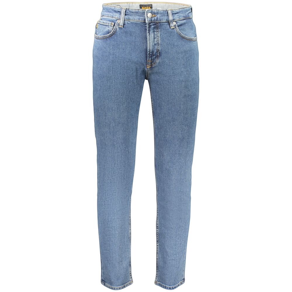 Hugo Boss Blue Cotton Men's Jeans
