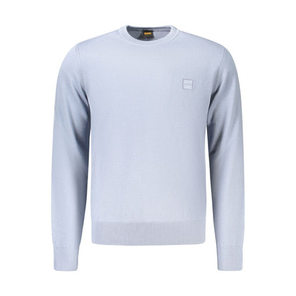 Hugo Boss Blue Cotton Sweatshirt