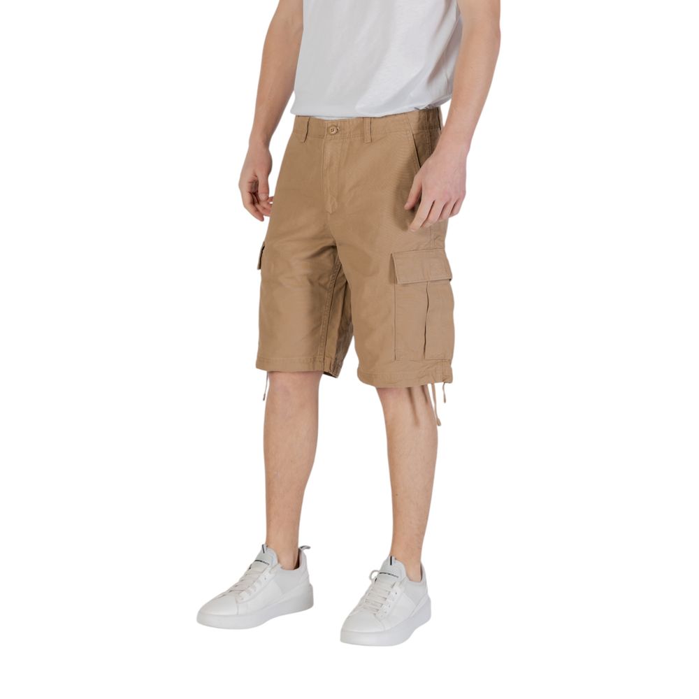 Jack Jones Beige Cotton Bermuda