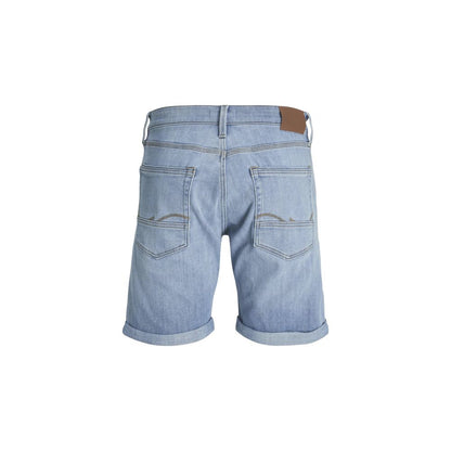 Jack Jones Light Blue Cotton Bermuda