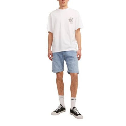 Jack Jones Light Blue Cotton Bermuda