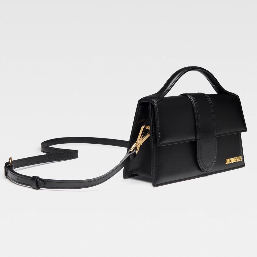 Jacquemus Black Leather Crossbody Bag-Modeoutlet