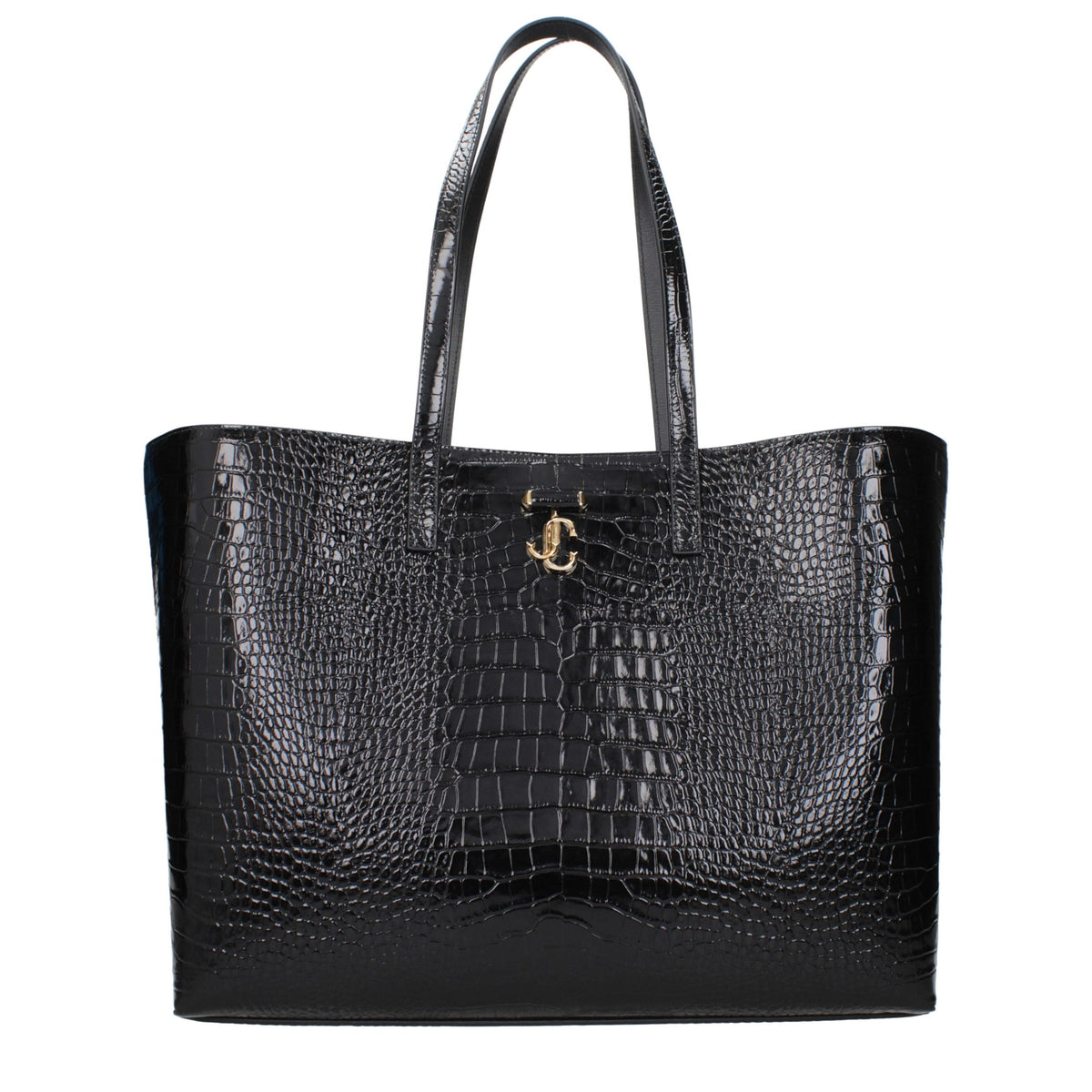 Jimmy Choo Black Leather Shoulder Bag