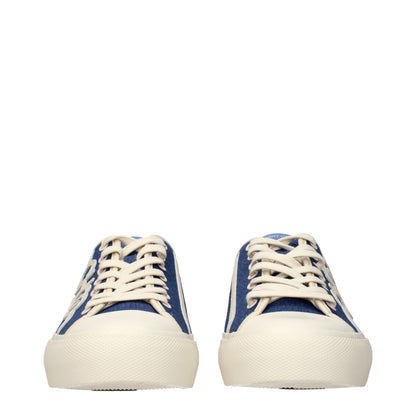 Jimmy Choo Blue Fabric Low Top Sneakers