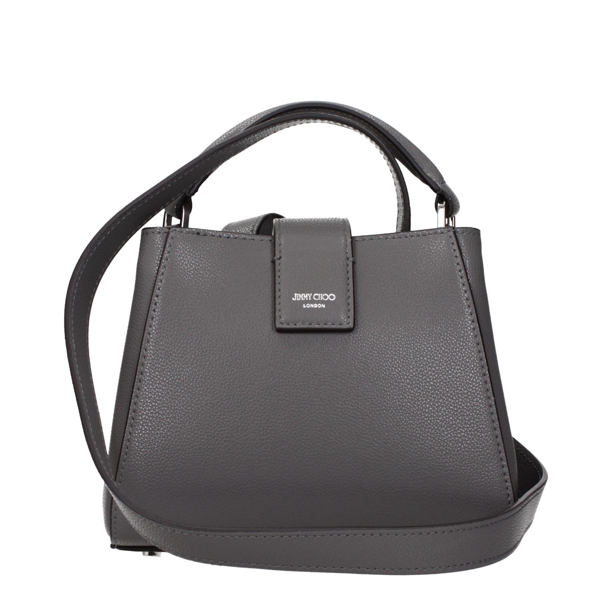 Jimmy Choo Gray Leather Handbag
