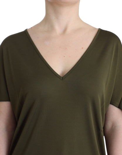 John Galliano Green shortsleeved blouse top