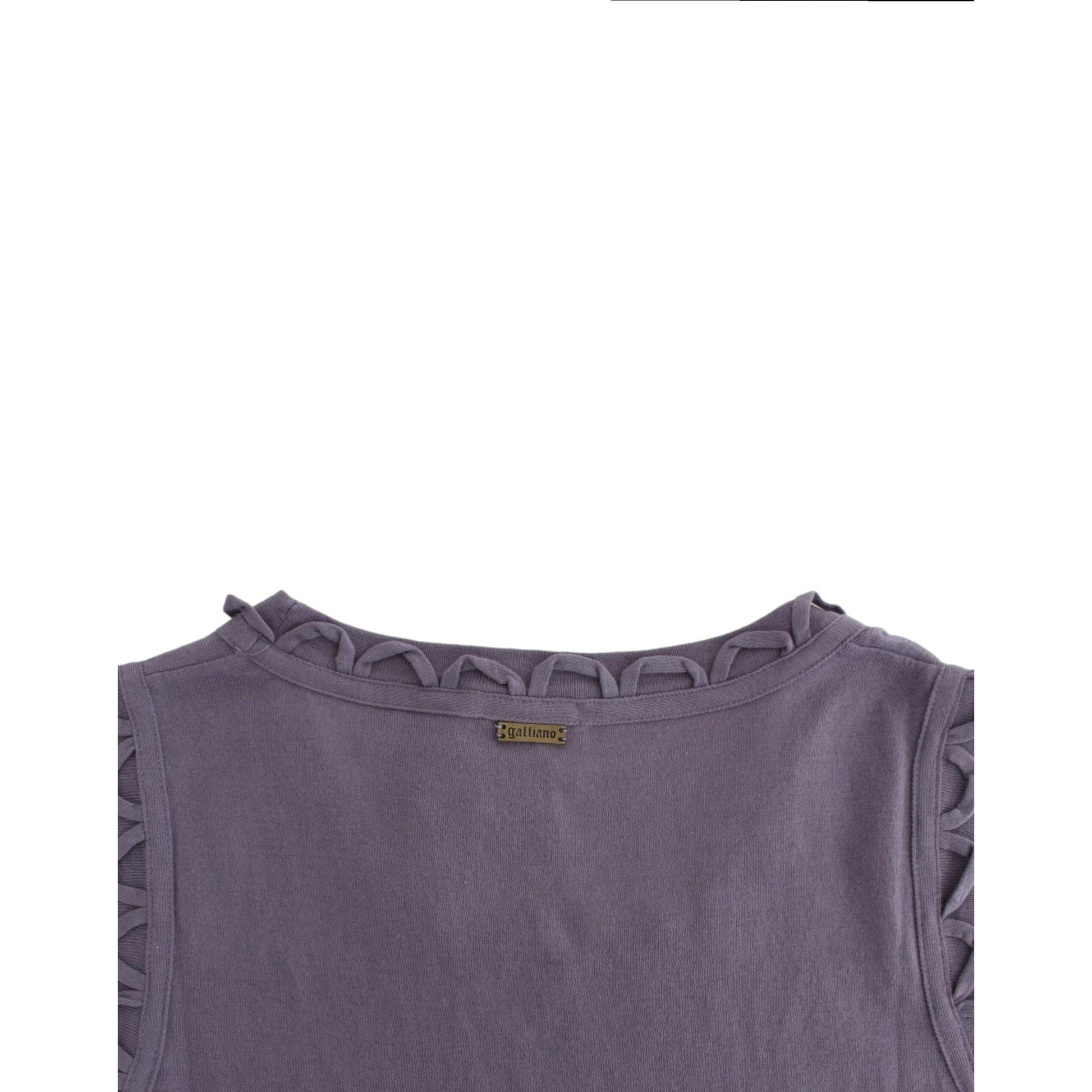 John Galliano Purple cotton jersey dress