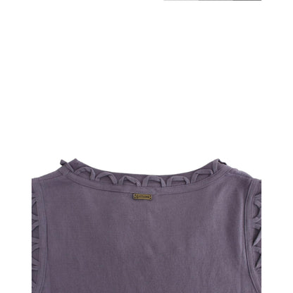 John Galliano Purple cotton jersey dress