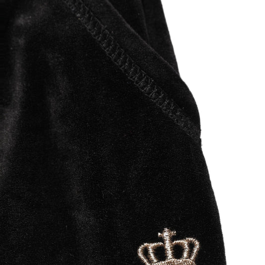 Juicy Couture Dark Gray Mid Waist Tapered Cropped Trouser Pants