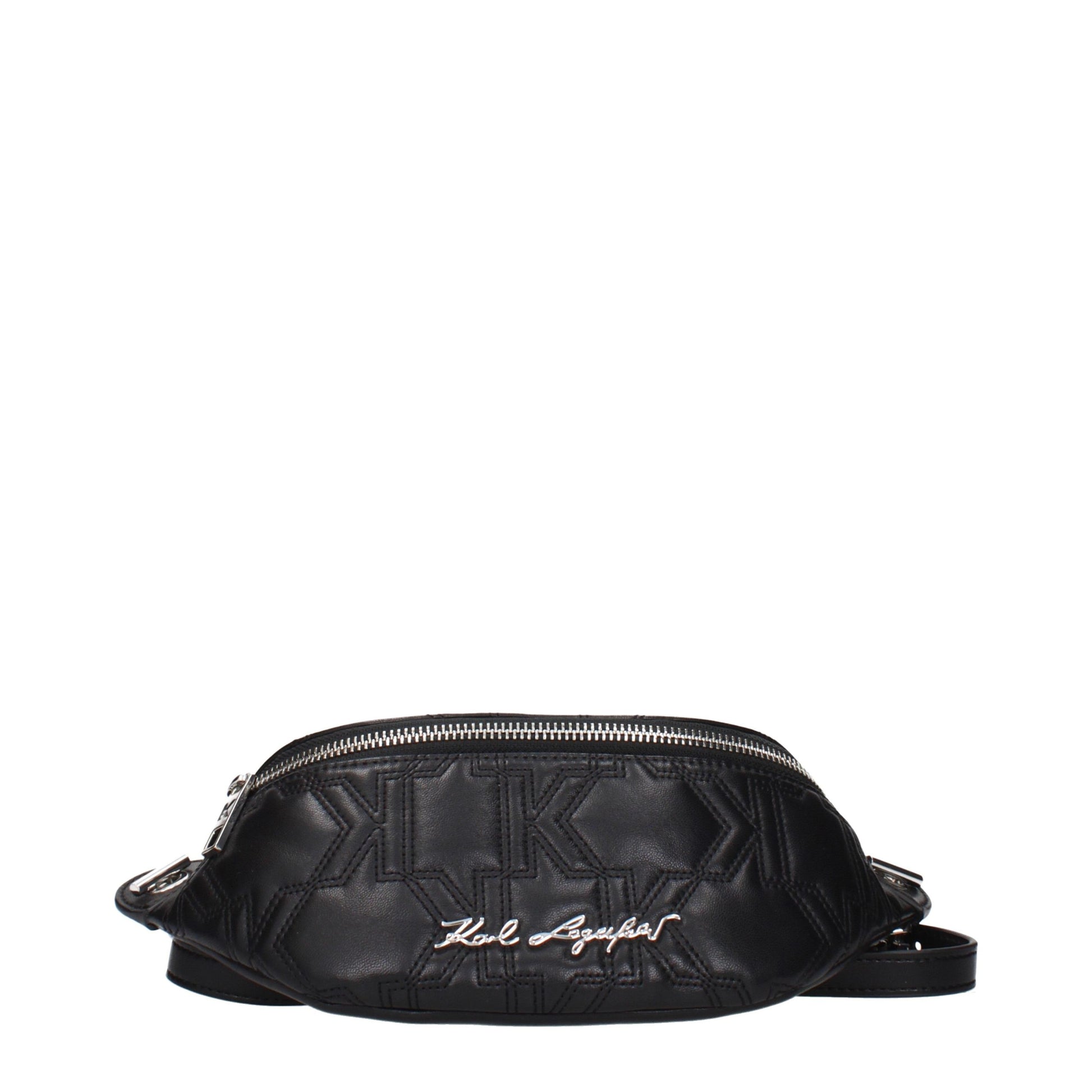 Karl Lagerfeld Black Leather Backpack