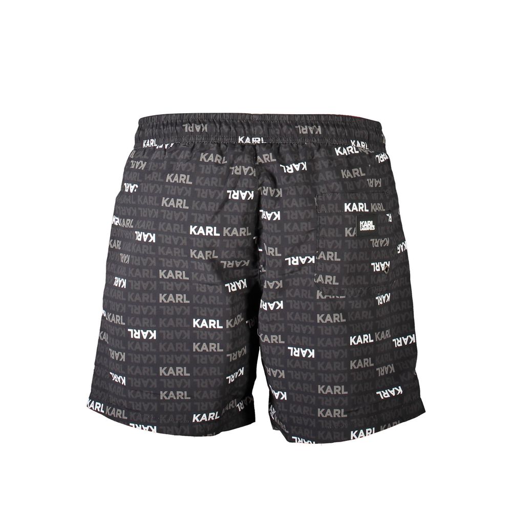 Karl Lagerfeld Black Polyester Swimwear