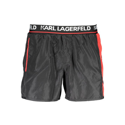 Karl Lagerfeld Black Polyester Swimwear