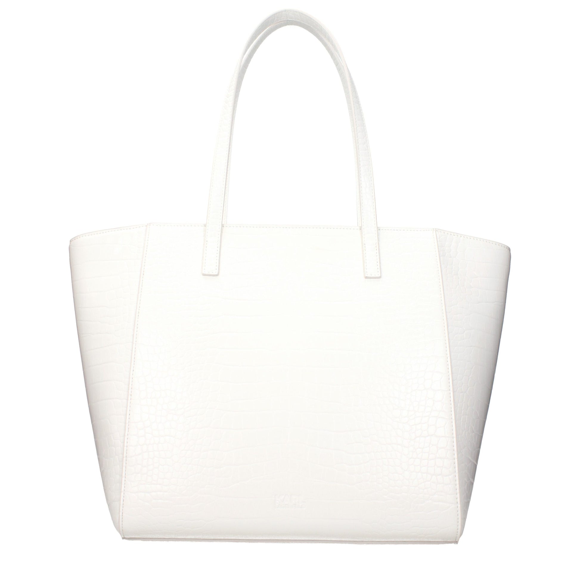Karl Lagerfeld White Polyethylene Shoulder Bag