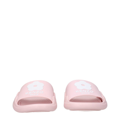 Kenzo Pink Cotton Slippers Sandals