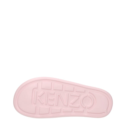 Kenzo Pink Cotton Slippers Sandals