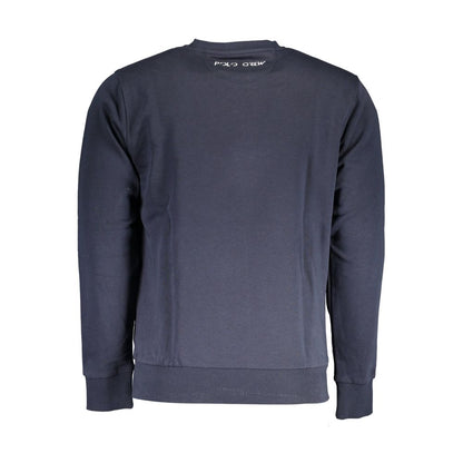 La Martina Blue Cotton Sweater