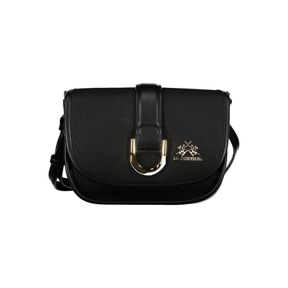 La Martina Nero Polyurethane Women Shoulder Bag