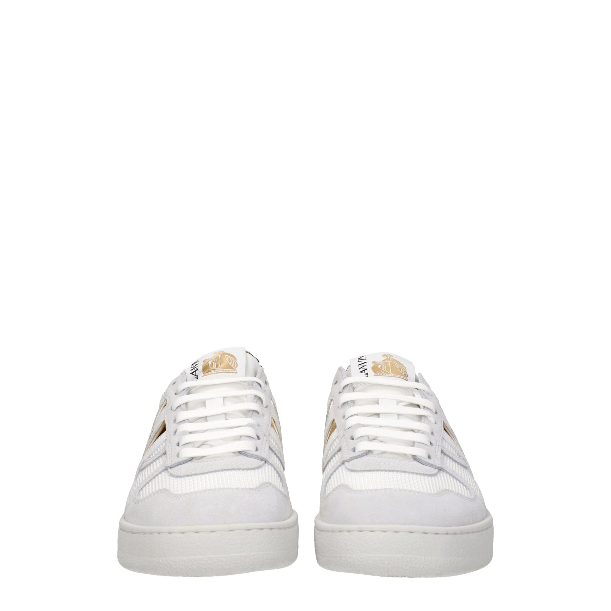 Lanvin White Fabric Low Tops
