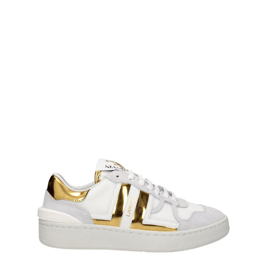 Lanvin White Fabric Low Tops