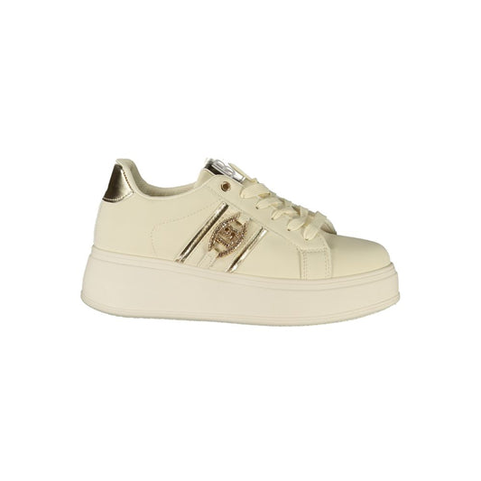 Laura Biagiotti Beige Polyester Sneakers